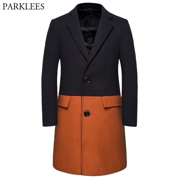 fashion contrast color pea coat men winter brand long wool trench coat slim fit male overcoat windbreaker manteau homme 210522, Black
fashion contrast color pea coat men winter brand long wool trench coat slim fit male overcoat windbreaker manteau homme 210522, Black