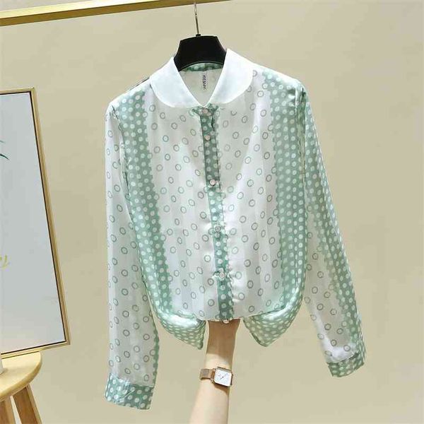 autumn korean style women's doll collar long sleeves dot chiffon shirt female blouse office ladies shirts a4427 210519, White
autumn korean style women's doll collar long sleeves dot chiffon shirt female blouse office ladies shirts a4427 210519, White