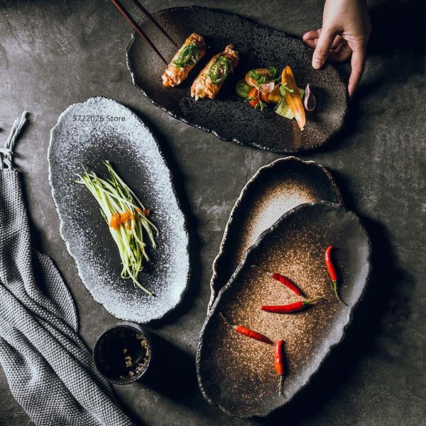dishes & plates oval ceramic plate japanese retro tableware sushi flat plate, kitchen home dining irregular restaurant
dishes & plates oval ceramic plate japanese retro tableware sushi flat plate, kitchen home dining irregular restaurant