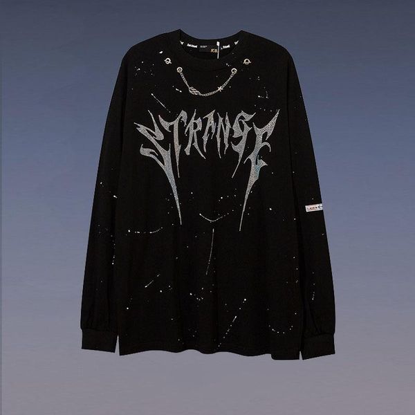 men's t-shirts dark style diamond necklace modern design for men and women harajuku high street handsome boyfriend trendy loose tees, White;black
men's t-shirts dark style diamond necklace modern design for men and women harajuku high street handsome boyfriend trendy loose tees, White;black