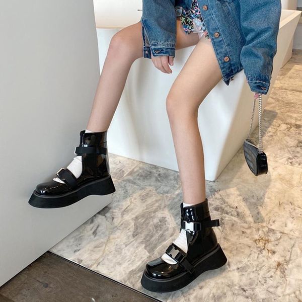 boots retro lolita shoes harajuku casual creepers punk high ladies wedges platform gothic bottines femme, Black
boots retro lolita shoes harajuku casual creepers punk high ladies wedges platform gothic bottines femme, Black