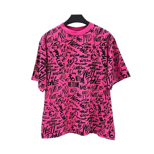 men's t-shirts weiidone women's full-print flocking letters short-sleeved oversized welldone couple casual tshirts, White;black
men's t-shirts weiidone women's full-print flocking letters short-sleeved oversized welldone couple casual tshirts, White;black