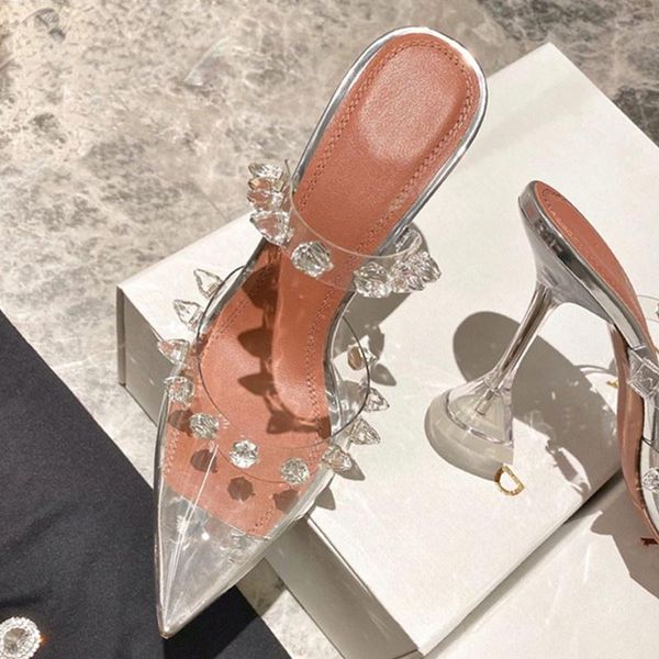 dress shoes 2021 star style rivet transparent pvc cup heeled women sandals fashion stiletto high heels summmer female pumps, Black
dress shoes 2021 star style rivet transparent pvc cup heeled women sandals fashion stiletto high heels summmer female pumps, Black