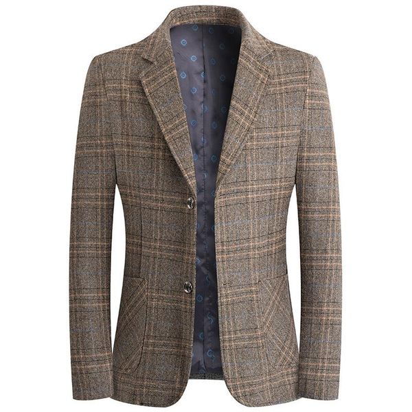 men's suits & blazers slim suit jacket casual business plaid youth fashion single breasted blazer, White;black
men's suits & blazers slim suit jacket casual business plaid youth fashion single breasted blazer, White;black