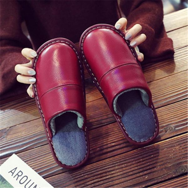 men's genuine leather slippers soft short plush women's plus size 35-46 warm home fur women indoor footwear, Black
men's genuine leather slippers soft short plush women's plus size 35-46 warm home fur women indoor footwear, Black