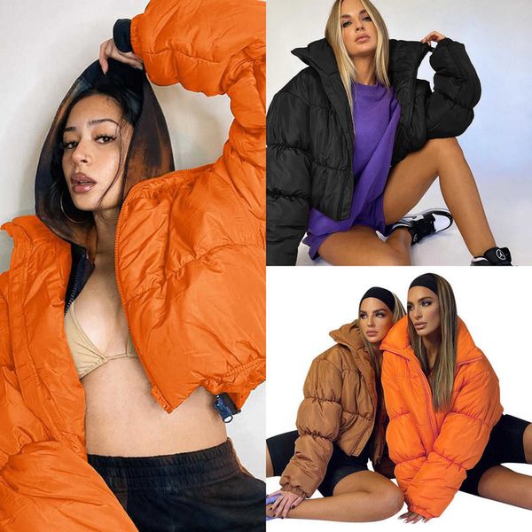 women's puffer padded cropped jacket long sleeve zip up quilted thick short coat winter warm outwear tiktok style bright color hipster, White
women's puffer padded cropped jacket long sleeve zip up quilted thick short coat winter warm outwear tiktok style bright color hipster, White