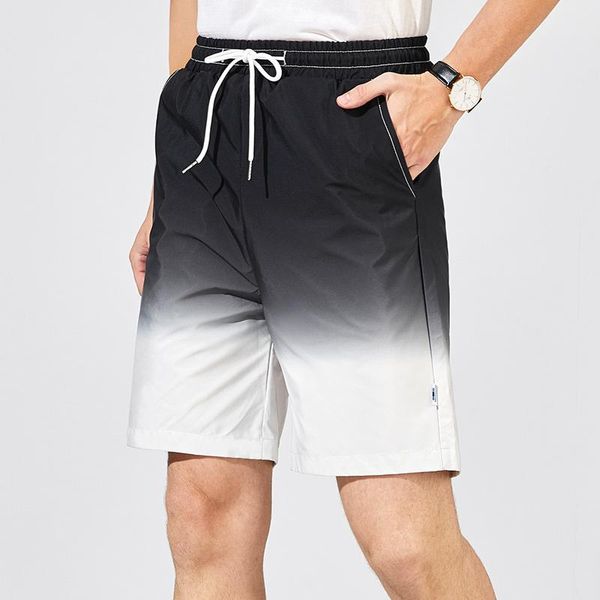 men's shorts summer trend gradient plus size loose pants drawstring casual quick-drying, White;black
men's shorts summer trend gradient plus size loose pants drawstring casual quick-drying, White;black