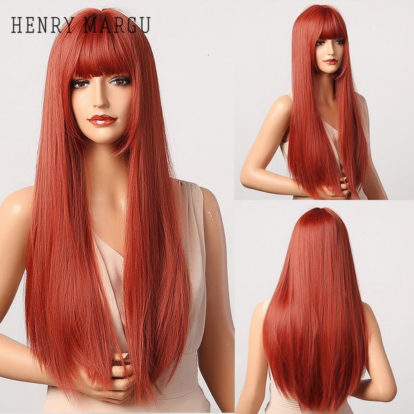 henry margu long straight synthetic wigs with bangs ombre red cosplay party wigs for women natural hairstyle wigs heat resistant, Black
henry margu long straight synthetic wigs with bangs ombre red cosplay party wigs for women natural hairstyle wigs heat resistant, Black