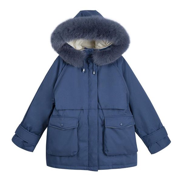 women's down & parkas 2021 big fur collar parker jacket women mid-length thick white duck autumn and winter tooling trend style, Black
women's down & parkas 2021 big fur collar parker jacket women mid-length thick white duck autumn and winter tooling trend style, Black