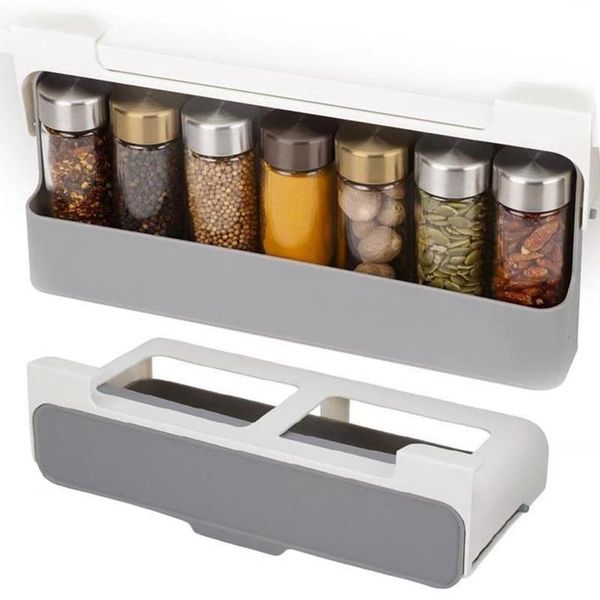 kitchen storage & organization self-adhesive spice organizer rack seasoning bottle under desk drawer plastic container accessorie
kitchen storage & organization self-adhesive spice organizer rack seasoning bottle under desk drawer plastic container accessorie