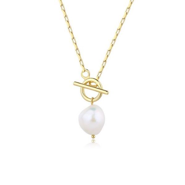 vintage chunky link chain baroque cultured pearls pendant 18k gold choker paper clip pearl necklace, Silver
vintage chunky link chain baroque cultured pearls pendant 18k gold choker paper clip pearl necklace, Silver