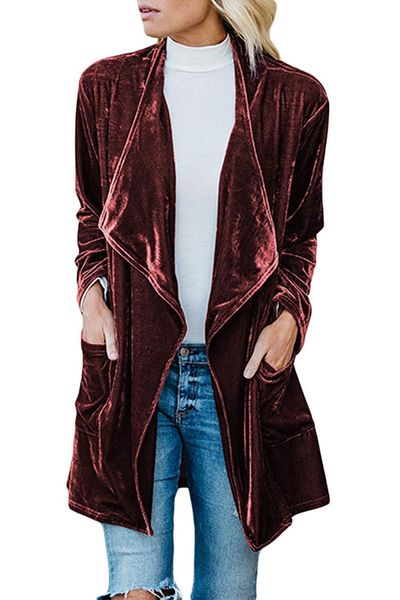 women's trench coats windbreaker women coat turn-down collar velvet pockets solid fashion work cardigan feminino casual streetwear, Tan;black
women's trench coats windbreaker women coat turn-down collar velvet pockets solid fashion work cardigan feminino casual streetwear, Tan;black