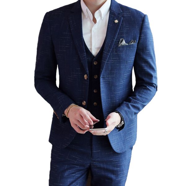 men's suits & blazers jacket + vest pants, formal fashion lattice suit bridegroom's wedding high-end brand stage suit, White;black
men's suits & blazers jacket + vest pants, formal fashion lattice suit bridegroom's wedding high-end brand stage suit, White;black