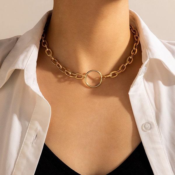 huatang punk guba chains choker necklace for women gold color geometric circle clavicle chain female party jewelry on the neck pendant neckl, Silver
huatang punk guba chains choker necklace for women gold color geometric circle clavicle chain female party jewelry on the neck pendant neckl, Silver