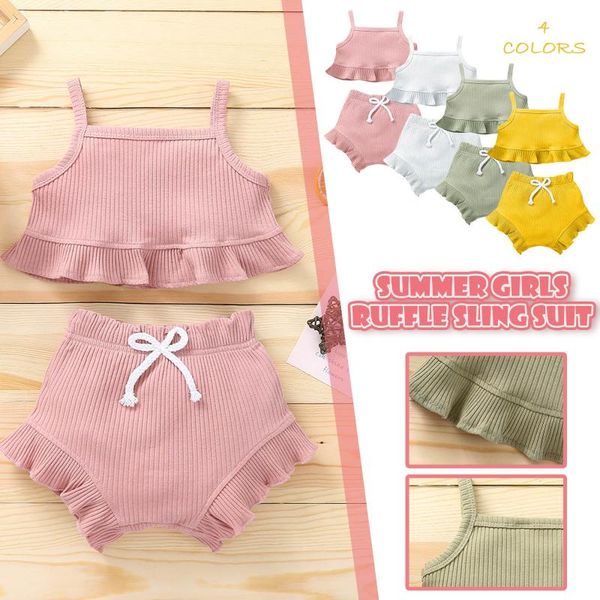 clothing sets baby toddler girls solid color sling cotton clothes comfortable two-piece suits fashion summer casual outfits, White
clothing sets baby toddler girls solid color sling cotton clothes comfortable two-piece suits fashion summer casual outfits, White