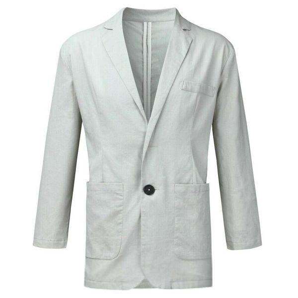 men's suits & blazers blazer slim fit linen blend pocket solid long sleeve men jacket outwear drop, White;black
men's suits & blazers blazer slim fit linen blend pocket solid long sleeve men jacket outwear drop, White;black