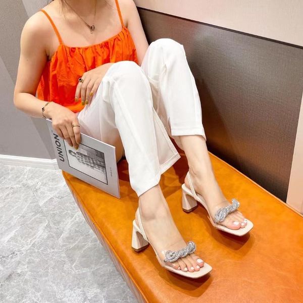 dress shoes open toe women sandals rhinestone design transparent slides thick high heel pumps slippers woman size 35-39, Black
dress shoes open toe women sandals rhinestone design transparent slides thick high heel pumps slippers woman size 35-39, Black