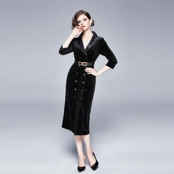 casual dresses 2021 women's autumn dress slim lace velvet medium long temperament hip wrap skirt, Black;gray
casual dresses 2021 women's autumn dress slim lace velvet medium long temperament hip wrap skirt, Black;gray