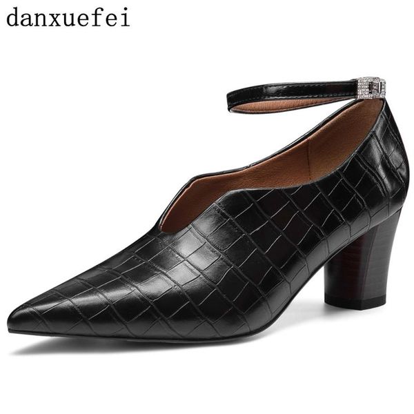 dress shoes women's genuine leather ankle strap pumps thick heel pointed toe elegant ladies med comfortable evening, Black
dress shoes women's genuine leather ankle strap pumps thick heel pointed toe elegant ladies med comfortable evening, Black