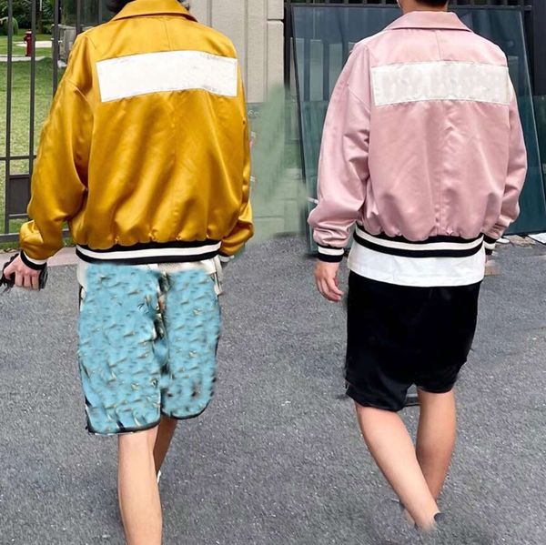 2021 designer fashion baseball jacket womens mens embroidered essentials coat fog yellow pink fear of god man bomber, Black;brown