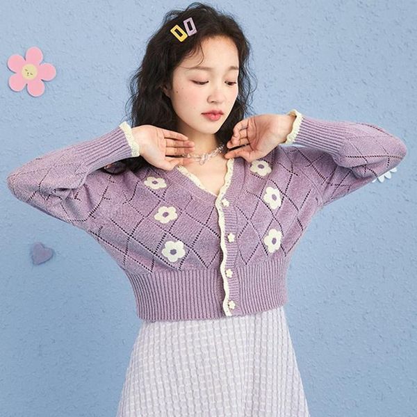 women's knits & tees flowers embroidered cardigans jacket women thin knitted sweater sweet autum winter v neck solid short loose coat f, White
women's knits & tees flowers embroidered cardigans jacket women thin knitted sweater sweet autum winter v neck solid short loose coat f, White