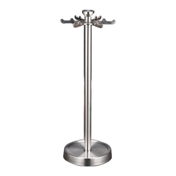 arrvial stainless steel kitchen utensil holder organizer 360 degree rotating carousel with 6 hooks for hanging spoons storage & organization
arrvial stainless steel kitchen utensil holder organizer 360 degree rotating carousel with 6 hooks for hanging spoons storage & organization