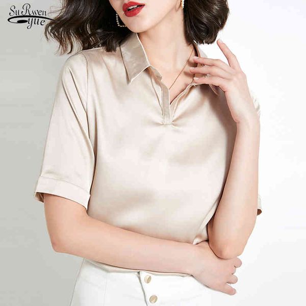 summer plus size silk women shirts office lady solid loose crop korean style pullover blouse 9908 210508, White
summer plus size silk women shirts office lady solid loose crop korean style pullover blouse 9908 210508, White
