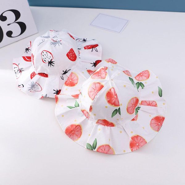 summer fruit print baby girls hat big brim kids sun outdoor infant toddler bucket children beach caps & hats, Yellow
summer fruit print baby girls hat big brim kids sun outdoor infant toddler bucket children beach caps & hats, Yellow