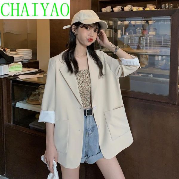 women's suits & blazers summer 2021 temperament casual fashion versatile suit, White;black
women's suits & blazers summer 2021 temperament casual fashion versatile suit, White;black