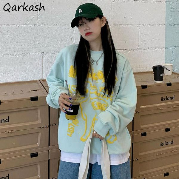 women's t-shirt long sleeve t-shirts women all-match print design green student cute harajuku streetwear tees female fashion loose, White
women's t-shirt long sleeve t-shirts women all-match print design green student cute harajuku streetwear tees female fashion loose, White