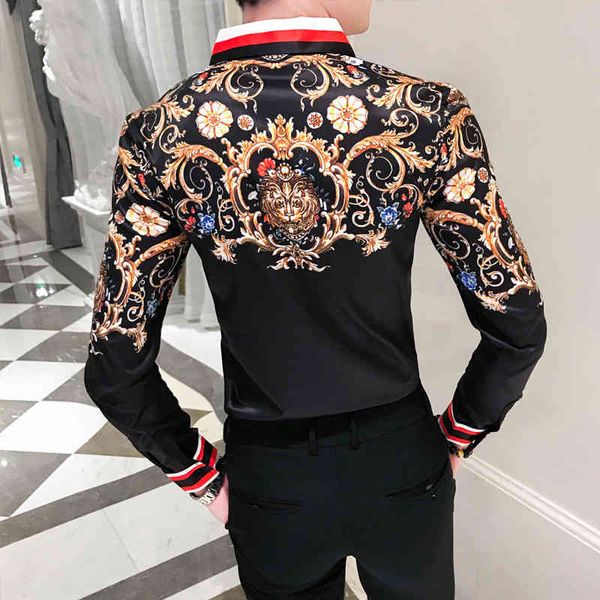 shirt slim fit button from the homme party club paisley men gold baroque black overhemden heren, White;black
shirt slim fit button from the homme party club paisley men gold baroque black overhemden heren, White;black