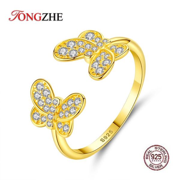 cute butterfly 925 sterling silver open finger rings for women female wedding engagement ring animal fashion jewelry cluster, Golden;silver
cute butterfly 925 sterling silver open finger rings for women female wedding engagement ring animal fashion jewelry cluster, Golden;silver