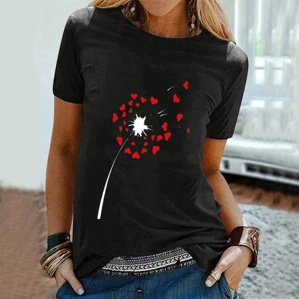 women's t-shirt dandelion printed t-shirts women t shirt summer graphic tee round neck harajuku shirts for loose mujer camisetas, White
women's t-shirt dandelion printed t-shirts women t shirt summer graphic tee round neck harajuku shirts for loose mujer camisetas, White
