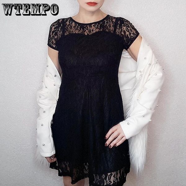 casual dresses elegant lace white dress women plus size short sleeve transparent black slim o neck midi summer vestidos, Black;gray
casual dresses elegant lace white dress women plus size short sleeve transparent black slim o neck midi summer vestidos, Black;gray
