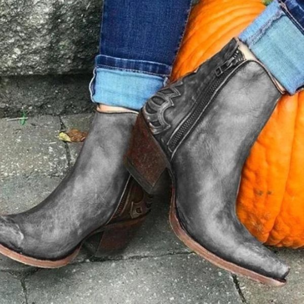 boots women ankle mid heels plus size vintage pu leather pointed toe matin shoes zapatos de hombres personlizar d1600, Black
boots women ankle mid heels plus size vintage pu leather pointed toe matin shoes zapatos de hombres personlizar d1600, Black