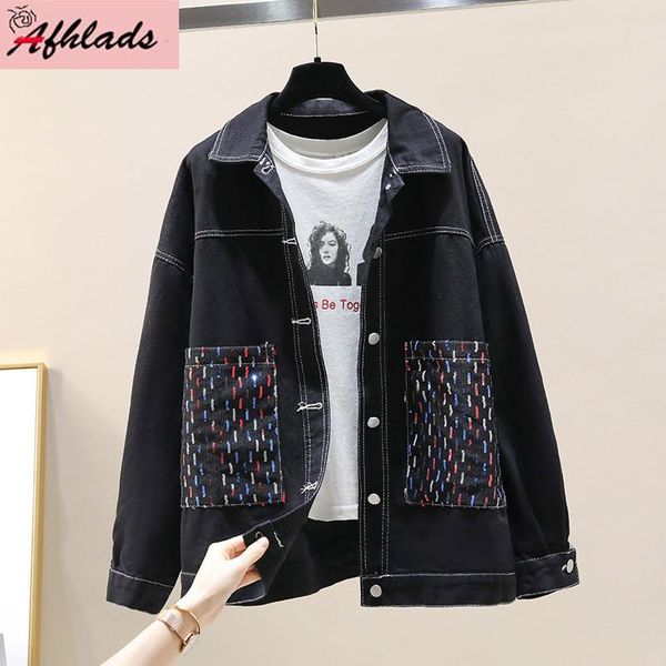 women's jackets white denim jacket female short coat korean spring and autumn clothing loose single-breasted outerwear, Black;brown
women's jackets white denim jacket female short coat korean spring and autumn clothing loose single-breasted outerwear, Black;brown