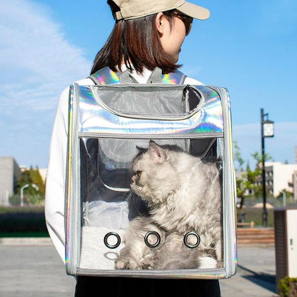 cat carriers,crates & houses spring products go out portable bag breathable large space transparent laser style pet backpack
cat carriers,crates & houses spring products go out portable bag breathable large space transparent laser style pet backpack