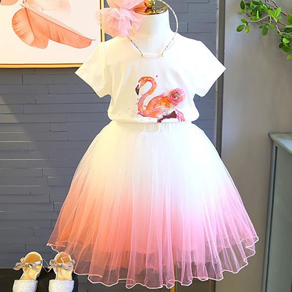 clothing sets girls 22021 summer swan t-shirt bottoming shirt + wild gradient color girl skirt two-piece suit, White
clothing sets girls 22021 summer swan t-shirt bottoming shirt + wild gradient color girl skirt two-piece suit, White