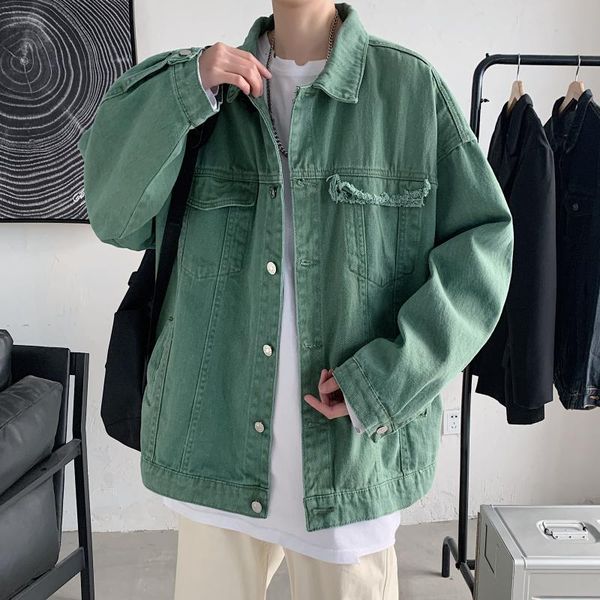 men's jackets spring autumn men denim korean solid hole streetwear leisure jean jacket khaki/black/army green fashion jeans coat, Black;brown
men's jackets spring autumn men denim korean solid hole streetwear leisure jean jacket khaki/black/army green fashion jeans coat, Black;brown