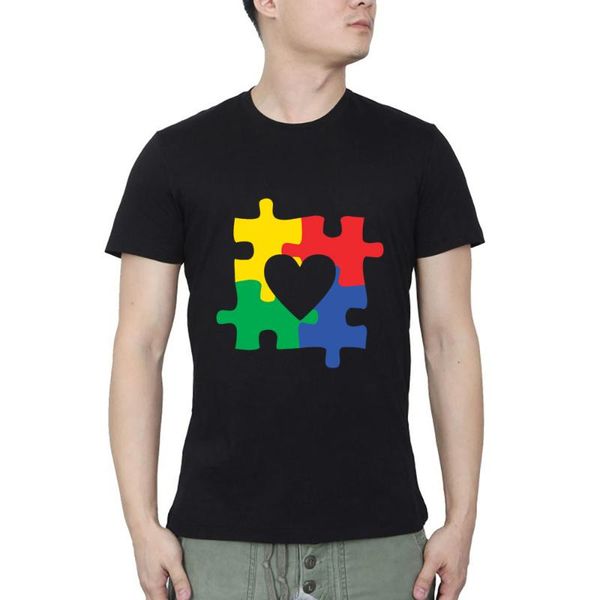men's t-shirts autism awareness love heart puzzle piece valentine streetwear o neck t-shirt summer casual, White;black
men's t-shirts autism awareness love heart puzzle piece valentine streetwear o neck t-shirt summer casual, White;black