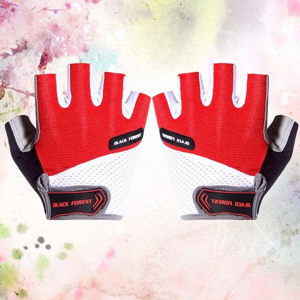 pair of bike riding breathable skid resistance sports half finger cycling size (red) gloves, Black
pair of bike riding breathable skid resistance sports half finger cycling size (red) gloves, Black