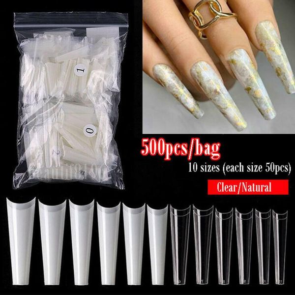 false nails 504pcs nail tips xxl c curve coffin full cover extra long fake finge diy manicure beauty art tools, Red;gold
false nails 504pcs nail tips xxl c curve coffin full cover extra long fake finge diy manicure beauty art tools, Red;gold