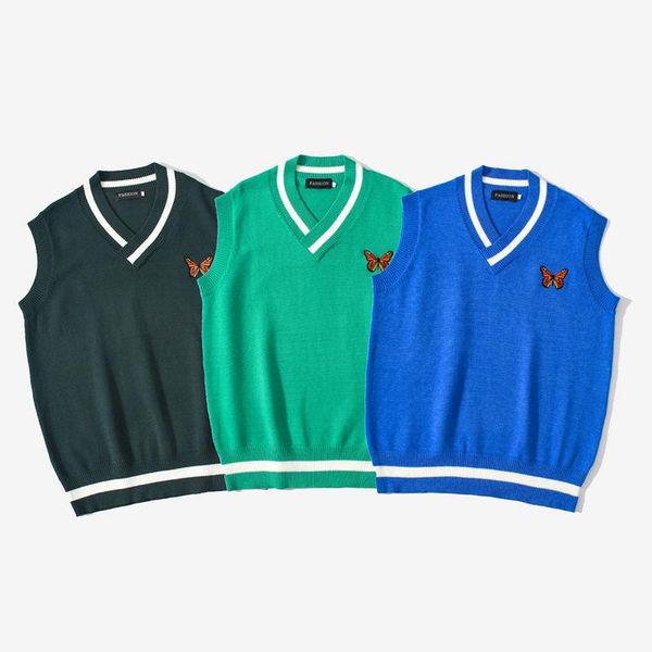 american retro bm green sleeveless knitted vest men sweater vintage loose waistcoat ins chic style v-neck shrug men's vests, Black;white
american retro bm green sleeveless knitted vest men sweater vintage loose waistcoat ins chic style v-neck shrug men's vests, Black;white