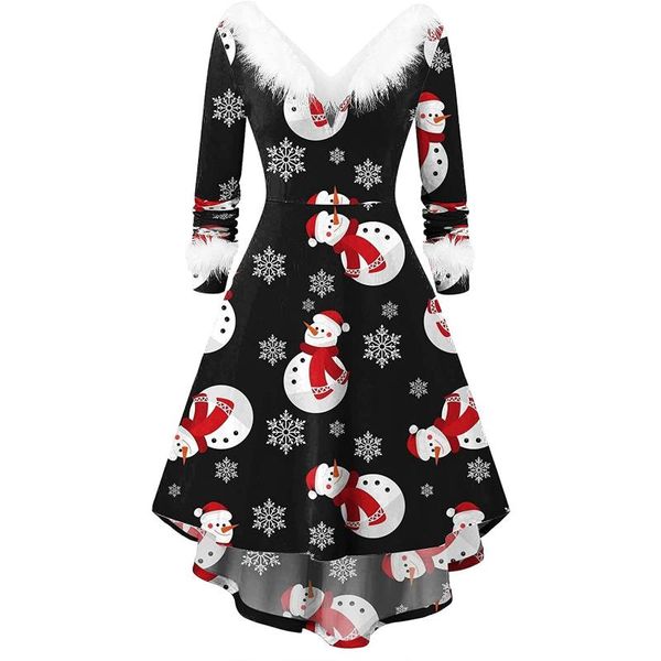 casual dresses 2021 women winter christmas clothing 70s vintage santa claus star snow ball print dress party long sleeve midi, Black;gray
casual dresses 2021 women winter christmas clothing 70s vintage santa claus star snow ball print dress party long sleeve midi, Black;gray