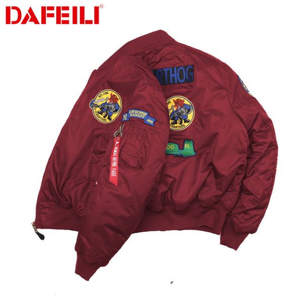 autumn and winter military retro embroidery badge baseball uniform american flight suit jacket loose coats, Black;brown
autumn and winter military retro embroidery badge baseball uniform american flight suit jacket loose coats, Black;brown