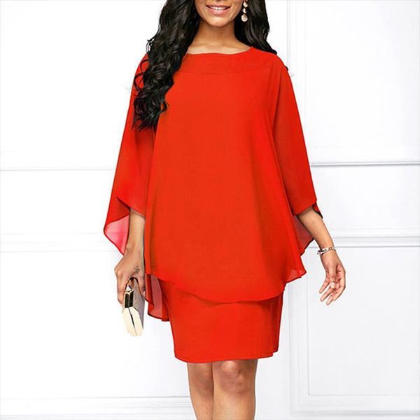 summer fashion three quarter women dress sleeve short casual long loose o neck solid female fake two pieces plus size, Black;gray
summer fashion three quarter women dress sleeve short casual long loose o neck solid female fake two pieces plus size, Black;gray