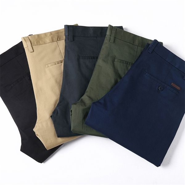 spring men business style slim casual pants fashion simple male cotton solid color trousers office work pants 210715, Black
spring men business style slim casual pants fashion simple male cotton solid color trousers office work pants 210715, Black