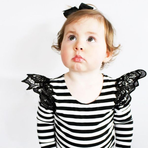 baby t-shirts for girls clothes 4 colors pink/black/white/striped lace long sleeve tees newborn baby girl clothing 0-24m, White;black
baby t-shirts for girls clothes 4 colors pink/black/white/striped lace long sleeve tees newborn baby girl clothing 0-24m, White;black