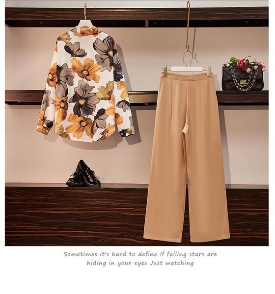women's tracksuits printing 5xl plus size clothing office lady suit fashion 2 piece set autumn and pants ensemble femme survetement, Gray
women's tracksuits printing 5xl plus size clothing office lady suit fashion 2 piece set autumn and pants ensemble femme survetement, Gray