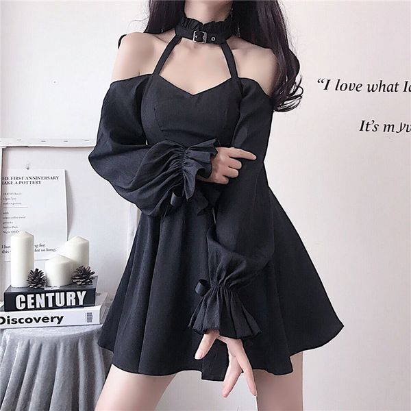 casual dresses arrival gothic girls hollow out slim women long sleeve a line black punk dress 0bwv, Black;gray
casual dresses arrival gothic girls hollow out slim women long sleeve a line black punk dress 0bwv, Black;gray